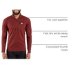 image:imageCarhartt Mens Force Heavyweight Heathered Knit Base Layer Crewneck Pocket TopFired Brick