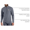 image:imageCarhartt Mens Force Heavyweight Heathered Knit Base Layer Crewneck Pocket TopNavy Heather