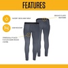 image:imageCarhartt Mens Force Heavyweight Heathered Knit Base Layer PantNavy Heather