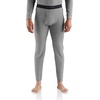 image:imageCarhartt Mens Force Heavyweight Heathered Knit Base Layer PantShadow Heather