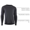 image:imageCarhartt Mens UM0269M Midweight Cotton Rib Base Layer CrewneckBlack