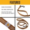 image:imageCarhartt Nylon Dual Handle Dog Leash Hunter Orange LDeep Wine