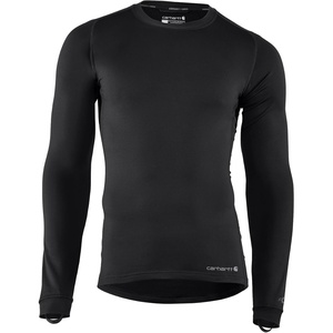 image:imageCarhartt Mens UH0266M Force Heavyweight Stretch Base Layer CrewneckBlack