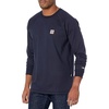 image:imageCarhartt Mens FlameResistant Force Relaxed LongSleeve TShirtDark Navy