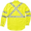 image:imageCarhartt Mens Fr Hv Force Twill Ls Class 3 ShirtBrite Lime