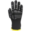 image:imageCarhartt Mens GC0823M Thermal Knuckle Guard Nitrile GloveGrey Black