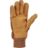 image:imageCarhartt Mens GL0801M Insulated Duck Synthetic Leather Knit Cuff GloveBrown