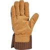 image:imageCarhartt Mens GL0839M Insulated Synthetic Suede Safety Cuff GloveBrown Rr Stripe