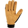 image:imageCarhartt mens Synthetic Leather High Dexterity Molded Knuckle Secure Cuff GloveBlack Barley