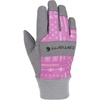 image:imageCarhartt Boys Junior Synthetic Suede Knit Cuff Glove  UnisexPink PaisleyGrey