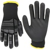 image:imageCarhartt Mens GC0823M Thermal Knuckle Guard Nitrile GloveGrey Black