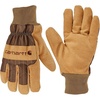 image:imageCarhartt Mens GW0827M Insulated Synthetic Suede Knit Cuff GloveBrown Rr Stripe