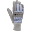 image:imageCarhartt Womens Insulated Synthetic Suede Knit Cuff GloveEarly Fog Rr Stripe