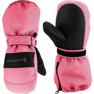 image:imageCarhartt Kids TA774 Toddler Waterproof Insulated Zip Cuff MittenPink LemonadeBlack