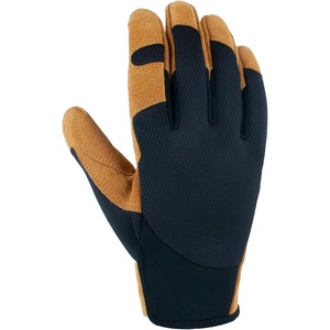 image:imageCarhartt Mens GD0870M Leather High Dexterity Secure Cuff GloveBlack Barley