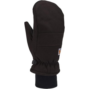 image:imageCarhartt Mens GL0800M Insulated Duck Synthetic Leather Knit Cuff MittBlack