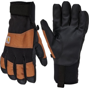 image:imageCarhartt Mens GL0843M Waterproof ThermalLined Secure Cuff GloveBrown Black