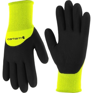 image:imageCarhartt Mens ThermalLined Full Coverage Nitrile GloveHigh Vis Lime