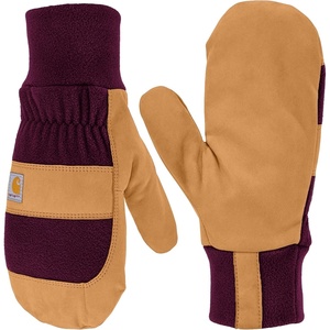 image:imageCarhartt Womens GF0848W Womens Wind Fighter Fleece Work MittEggplant Barley