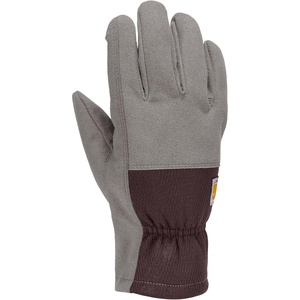 image:imageCarhartt womens Synthetic Suede Stretch Knit GloveGreyBlackberry