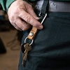 image:imageCarhartt Unisex Adult Durable Metal Key Keeper Belt Loop Key Ring Holder with SelfLocking Metal Gate Clip for CarHome KeysNylon Duck Carhartt Brown