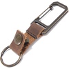 image:imageCarhartt Unisex Adult Durable Metal Key Keeper Belt Loop Key Ring Holder with SelfLocking Metal Gate Clip for CarHome KeysSaddle Leather Brown