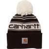 image:imageCarhartt Kids CB8985 Pom Knit Hat  Youth One Size Fits All  Tawny Port