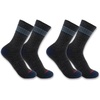 image:imageCarhartt Mens Midweight Stripe Crew Sock 2 PackCoal Heather