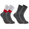 image:imageCarhartt Mens Midweight SyntheticWool Blend Colorblock Crew Sock 2 PackAssorted 01 Red Block