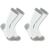 image:imageCarhartt Mens SC8012M Lightweight Durable Crew Sock 2PackWhite