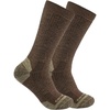 image:imageCarhartt Mens SC9902M Midweight SyntheticMerino Wool Blend Crew Sock 2PackDark Coffee