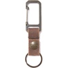 image:imageCarhartt Unisex Adult Durable Metal Key Keeper Belt Loop Key Ring Holder with SelfLocking Metal Gate Clip for CarHome KeysSaddle Leather Brown