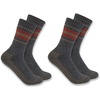 image:imageCarhartt Womens SC8212W Womens Heavyweight SyntheticWool Blend Crew Sock 2PGray