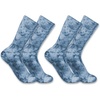 image:imageCarhartt Womens SC9382W Womens Midweight TieDye Crew Sock 2PackSky Stone