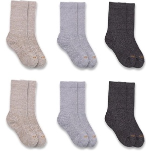 image:imageCarhartt Kids SC0696J Boys Lightweight Crew Sock 6PackAssorted 1 Multi
