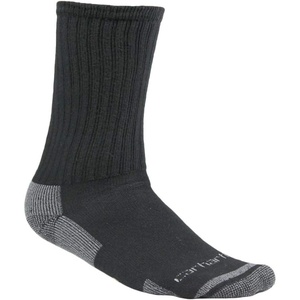 image:imageCarhartt Mens Breathable amp Odor Resistant Cotton Crew Work Socks 3 PairCarhartt Black