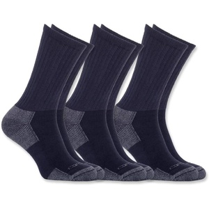 image:imageCarhartt Mens Breathable amp Odor Resistant Cotton Crew Work Socks 3 PairCarhartt Navy