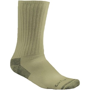 image:imageCarhartt Mens Breathable amp Odor Resistant Cotton Crew Work Socks 3 PairKhaki