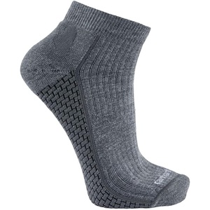 image:imageCarhartt Mens Force Grid Midweight Quarter SockAsphalt Heather