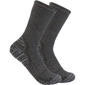 image:imageCarhartt Mens Force Midweight Syntheticwool Blend Crew Sock 2 PackCharcoal