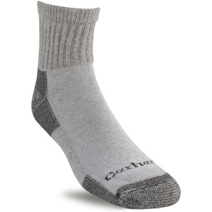 image:imageCarhartt Mens Midweight Cotton Blend Quarter Sock 3 PackCarhartt Grey