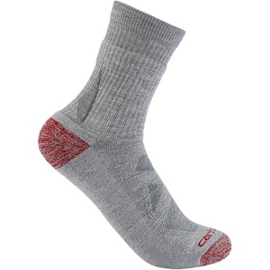 image:imageCarhartt Mens Midweight Merino Wool Blend Short Crew SockAsphalt Heather