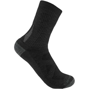 image:imageCarhartt Mens Midweight Merino Wool Blend Short Crew SockBlack