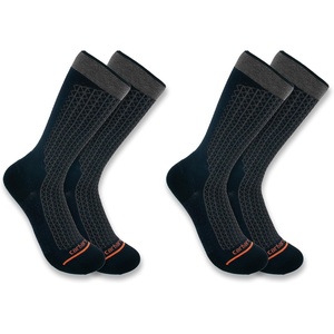 image:imageCarhartt Mens SC8012M Lightweight Durable Crew Sock 2PackBlack