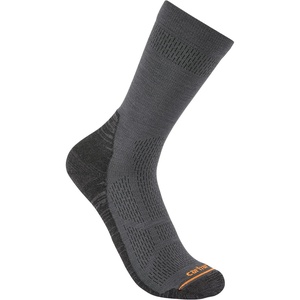 image:imageCarhartt Mens SC9140M Lightweight SyntheticMerino Wool Blend Crew SockGrey