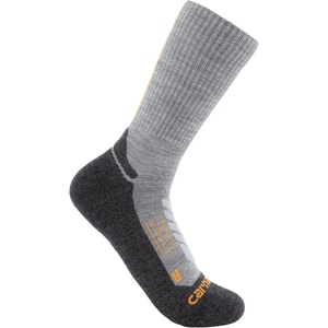 image:imageCarhartt Mens SC9370M Midweight SyntheticMerino Wool Blend Trail Crew SockGranite Heather