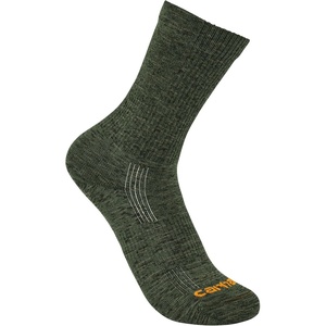 image:imageCarhartt Mens SC9980M Lightweight Durable NylonSynthetic Blend Crew SockChive