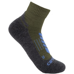 image:imageCarhartt Mens SQ9370M Midweight SyntheticMerino Wool Blend Trail Quarter SockTarmac