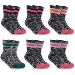 image:imageCarhartt Toddlers Midweight Camp Crew Sock 6 PackAssorted 2
