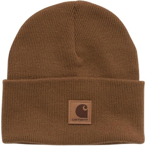 image:imageCarhartt Unisex Baby Tonal Label Knit Beanie Cuff HatBrown Classic